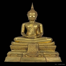พระพุทธชัยศรี วัดกลางบางแก้ว 9 นิ้ว ตู้ครอบเดิม