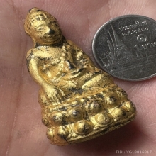 พระกริ่งผงใบลานปิดทอง หลวงปู่ธูป ปี04