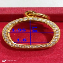 ตลับทอง90 เพชรแท้ สิงห์ / เสือ / เครื่องราง หนัก 11.92 กรัม