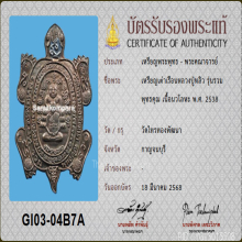 เหรียญเต่าเรือนหลวงปู่หลิว รุ่นรวมพุทธคุณ เนื้อนวโลหะ ปี2538