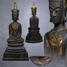 พระพุทธรูปศิลปะอยุธยาหูตุ้มทรงเครื่อง