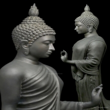 พระพุทธลีลา 25 พุทธศตวรรษ ภปร. ปี2525 สูง24นิ้ว