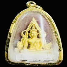 รูปหล่อพระพุทธชินราช สวยงามมาก เลี่ยมกรอบทองคำแท้
