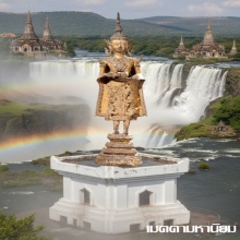 พระพุทธรูป สมัยรัตนโกสินทร์ ปางอุ้มบาตร สวยทองเดิม