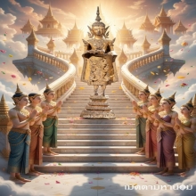 พระพุทธรูป สมัยรัตนโกสินทร์ ปางอุ้มบาตร สวยทองเดิม