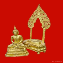 พระนิรันตรายปิดทองแท้  สูง20นิ้ว พระจอมเกล้าพระนครเหนือสร้าง