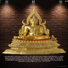 พระพุทธชินราชจำลอง หน้าตัก 9 นิ้ว ลงรักปิดทอง รุ่น 656 ปี