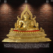 พระพุทธชินราชจำลอง หน้าตัก 9 นิ้ว ลงรักปิดทอง รุ่น 656 ปี