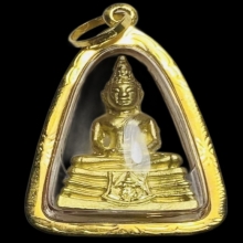 หลวงพ่อโสธร ปี2533 เนื้อฝาบาตร เลี่ยมกรอบทองคำแท้