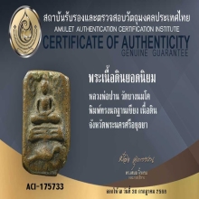 พระหลวงพ่อปาน วัดบางนมโค พิมพ์ทรงนกฐานเขียง+บัตรรับรอง