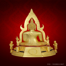 พระพุทธชินราชวัดนางพญา หน้าตัก 5.9 นิ้ว ปิดทอง พ.ศ. 2514