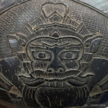 ราหูกะลาตาเดียวศิลปะงานลุงศรีใหญ่วัดศีรษะทอง