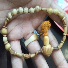 ประคำนิ้ว R โบราณเก่ามากขนาดสวมข้อมือหรือใหญ่กว่า
