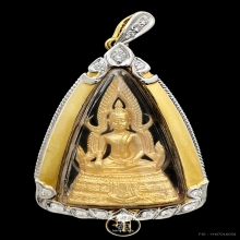 พระสมเด็จองค์ปฐม หลวงพ่อฤาษี วัดท่าซุง เนื้อทองคำ