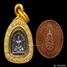 พระปรกซุ่มกอรุ่นแรก ปี 2532 เนื้อเงิน หลวงปู่คำพัน โฆสปัญโญ