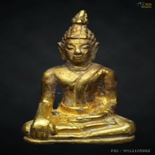 พระบูชาเล็กเชียงแสน เนื้อทองคำ