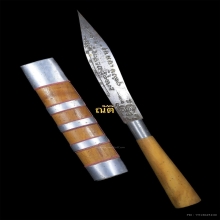 มีดหมอหลวงพ่อบุญมี วัดเขาสมอคอน (ช่างปลิว) ใบเหล็กขาว 