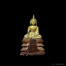 พระพุทธรูปบูชาไม้โพธิ์แกะ
