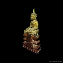พระพุทธรูปบูชาไม้โพธิ์แกะ