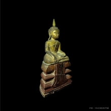 พระพุทธรูปบูชาไม้โพธิ์แกะ