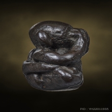 พระปิดตาเมืองนครฯหลังดอกจัน เนื้อสำริดเงิน สุดหายาก