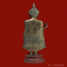 พระบูชายืนปางประทานพร เนื้อสำริด