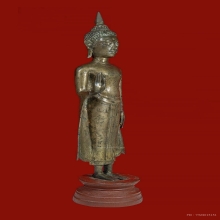 พระบูชายืนปางประทานพร เนื้อสำริด
