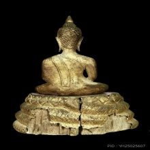 พระบูชา 2 ถอด เนื้อไม้สมัยอยุธยา หน้าตัก2.5 นิ้ว สูง 5.5นิ้ว