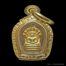 พระนาคปรกใบมะขามรุ่นแรก หลวงปู่ดู่ วัดสะแก ปี 2531เนื้อทองคำ