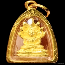 พระประจำวันเสาร์ ปางนาคปรก เลี่ยมกรอบทองคำแท้