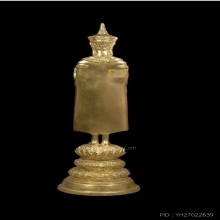 พระบูชาหลวงพ่อสัมฤทธิ์วัดต้นสนสูง13 นิ้วปิดทองคำแท้
