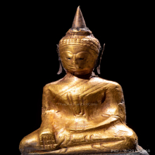 พระบูชาบุทองคำสมัยอยุธยาปลาย