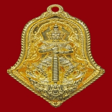 ท้าวเวสสุวรรณพุทธศิลป์ รับขวัญศิษย์ วัดจุฬามณี เนื้อทองคำ