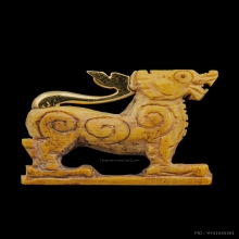 สิงห์หน้าโบสถ์ หลวงพ่อเดิม วัดหนองโพ