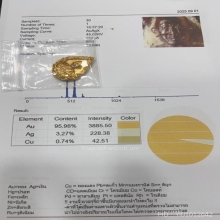 เหรียญหล่อเนื้อทองคำ รุ่นแรก พระอาจารย์จวน วัดภูทอก ปี2521