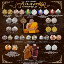 ล็อกเก็ตเหนือดวงหลังเหรียญเหนือดวง2 หลวงปู่ศิลา ปี2567 