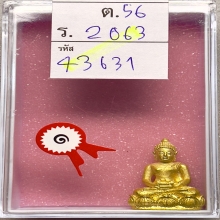 พระชัยอินทนชิต หลวงพ่อแช่ม วัดดอนยายหอม ปี 2530 เนื้อทองคำ