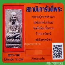 ว่าน 5 แชะ พิมพ์สี่เหลี่ยม พระล่ำใหญ่ หนา มีหน้าตา+บัตร (2)