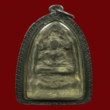 พระโคนสมม เนื้อชินเงิน เลี่ยมกรอบเงินเก่า