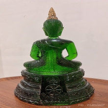 พระแก้วมรกต5นิ้ว 25พุทธศตวรรษ สีเขียวบล็อคJapan(นิยม) ปี2500