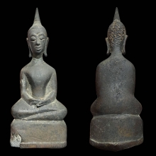 พระบูชาเชียงเเสน พิมพ์สมาธิ เนื้อสำริด ตัก 2 นิ้ว สวยเดิม