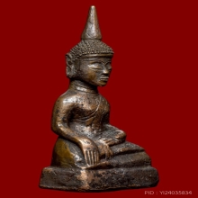 พระบูชาศิลปะนครศรีธรรมราช เนื้อทองแดงเถื่อน ปางมารวิชัย