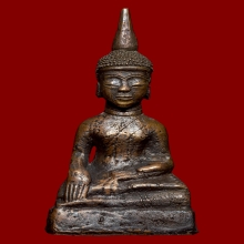 พระบูชาศิลปะนครศรีธรรมราช เนื้อทองแดงเถื่อน ปางมารวิชัย
