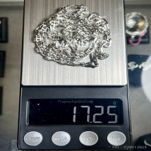 สร้อยทองคำขาว 18K 