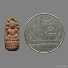 พระนาคปรกตัวหนอน เนื้อดิน วัดอนงฯ