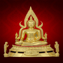 พระพุทธชินราช วัดนางพญา ปี 2514 หน้าตัก 9 นิ้ว ปิดทอง