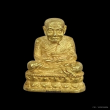 พระทองคำ หลวงปู่ทวด รุ่นสร้างเจดีย์ (พิมพ์กลาง)