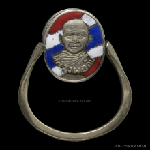 แหวนเพชรกลับ หลวงพ่อกัน วัดเขาแก้ว ลงถมสีดำ หายาก