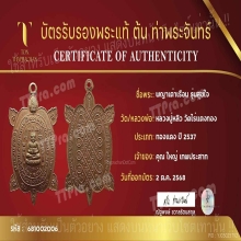 เต่าสูขใจ หลวงปู่หลิววัดไร่แตงทอง 2537 ทองแดง