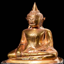 พระพุทธรูปบุทองคำฐานเงิน สมัยอยุธยา ( องค์ที่ 1 )